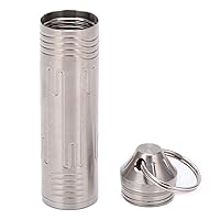 Sealed Medicine Bottle, TL‑SC005 Cylindrical Sealed Pill Bottle Anti‑Rust Waterproof Outdoor Sealed Medicine Bottle Container