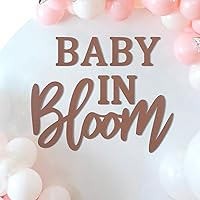 Baby in Bloom Baby Shower Wooden Sign Backdrop Baby in Bloom Banner Bloom Baby Shower Wood Sweets Birthday Baby in Bloom Party Girl Boy Birthday Party Decor
