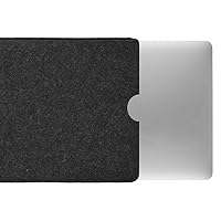 CoverKingz Filz Hülle für Apple MacBook Air 13.6 Zoll (M2) - Notebook Tasche handgefertigt aus Wollfilz - hochwertige Laptophülle aus 100% Schurwolle - Moderne Handmade Filzhülle Case Anthrazit