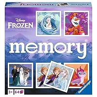 Ravensburger Disney Frozen Memory Game - Matching Picture Snap Pairs for Kids Age 3 Years Up - Educational Todder Toy