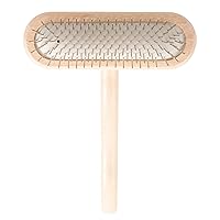 Chris Christensen Dog Brush, 16 mm,T-Brushes, Groom Like a Professional, Stainless Steel Pins, Lightweight Beech Wood Body, Ground and Polished Tips, Fight Fatigue and Stress Injuries