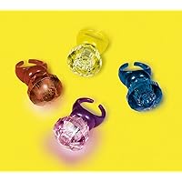 Assorted Colors Diamond Light-Up Ring - 1.18