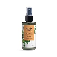 Sprig by Kohler Room and Body Spray with Bergamot and Lemongrass, Linen Spray for Bedding, Pillow Spray with Uplifting and Invigorating Recharge Scent, 4 fl oz