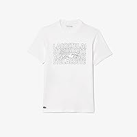 Lacoste Men's Short Sleeve Regular Fit Sports Performance Graphic Tee Shirt