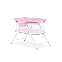 Poppy Traveler Portable Bassinet in Purple and Pink, Lightweight, Spacious and Convenient Mesh Design, JPMA Certified, Easy to Clean and Fold Baby Bassinet - Carry Bag Included