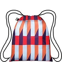 LOQI Geometric Stripes Backpack, Multicolor