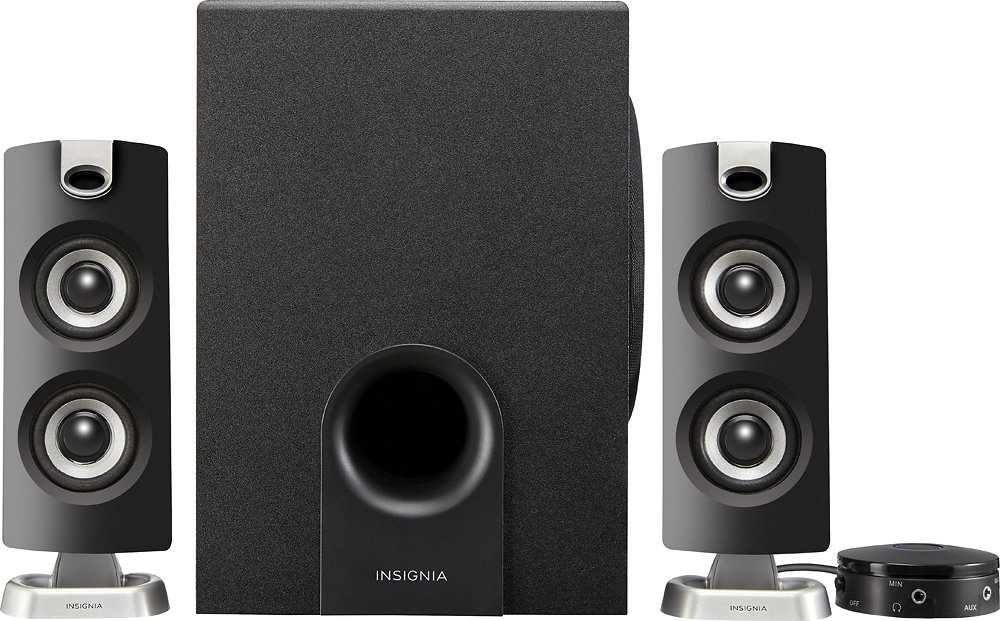 Insignia NS-PSB4721-2.1 Bluetooth Speaker System (3-Piece) - Black
