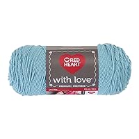 Red Heart E400.1502 with Love Yarn, Solid-Iced Aqua