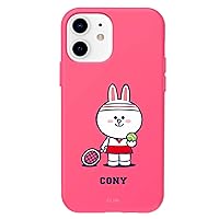 LINE FRIENDS KCE-CSB090 iPhone 12 Pro Max Soft Case, Cony, Matte Finish, TPU, iPhone 12 Pro Max Cover, Brown's Sports Club CONY