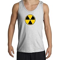 Radioactive Radiation Fallout Symbol Adult Sleeveless Tank Top - Ash