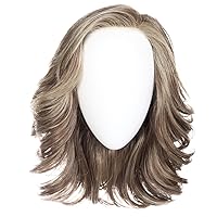 Raquel Welch Flip The Script Mid-Length Layered Wig With Lace Front and Memory Cap lll, Average Cap Size, RL119 Silver And Smoke