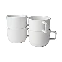 Libbey Austin 17.5-ounce Large Porcelain Coffee Mug, Pack of 4, White