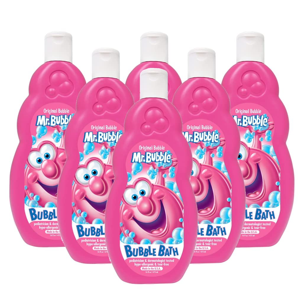 Mr. Bubble, Bubble Bath Liquid Original - 16 Ounce (Pack of 6)