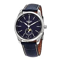 Longines Master Automatic Moonphase Blue Dial Men's Watch L29094920, Modern, silver colours, Modern