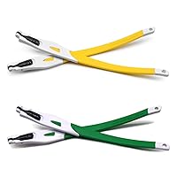 HKUCO Yellow/Green Rubber Replacement White Frame Legs For Crosslink Frame