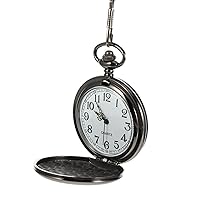 PartyKindom Hanging Pocket Watch Portable Necklace Pocket Watch Pendant Daddy Gift Idea for Home/Wall/Room Decor