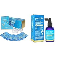 PURA D'OR Hair Thinning Therapy Intense Moisturizing Biotin Masque 8-Pack (9.6oz) + Scalp Therapy Energizing Scalp Serum Revitalizer (4oz) Hair Thinning and Damage Repair Kit