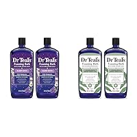 Dr Teal's Foaming Bath with Pure Epsom Salt, Sleep Blend & Cannabis Sativa Hemp Seed Oil, 34 fl oz (Pack of 4)