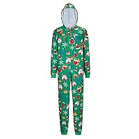 Haorugut Christmas Pajamas for Family Onesies Matching Christmas Onesie for Couples Pajamas Women Christmas Pjs Men