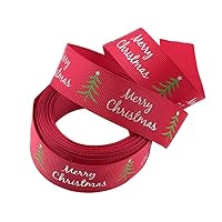 1 Roll DIY Gift Ribbon Ornament Crafts Green Decor Christmas Tree Ribbon Present Packaging Ribbons Holiday Gift Ribbon Xmas Green Gifts Gift Wrapping Ribbon Wired Christmas Cloth