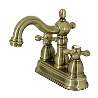 Kingston Brass KB1603AX 4 in. Centerset Bathroom Faucet, Antique Brass,4-Inch Center