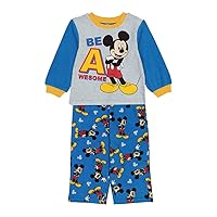 Disney Boys' 2-Piece Loose-fit Pajama Set, Soft & Cute for Kids