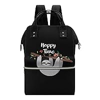 Funny Lazy Hanging on The Tree Women's Laptop Backpack Travel Nurse Shoulder Bag Casual Mommy Daypack