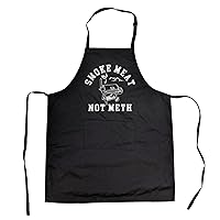 Crazy Dog T-Shirts Smoke Meat Not Meth Funny Barbeque Grilling Cookout Drugs Joke Novelty Kitchen Accessories