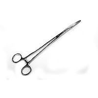 SURGICAL ONLINE 12Long Curved Hemostat Forceps - Stainless Steel Locking Tweezer Clamps - Ideal Hemostats for Nurses, Fishing Forceps, Crafts and Hobby