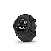 Garmin Instinct 2S, Smaller-Sized GPS Outdoor Watch, Multi-GNSS Support, Tracback Routing, Graphite, 40 MM