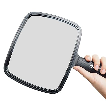 HYOUJIN Hand Mirror Handheld Mirror Hand Held Mirror Big Mirrors(7.9