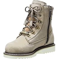 FOOTWEAR Women's Marconi Leather Motorcycle Casual Wedge Boot