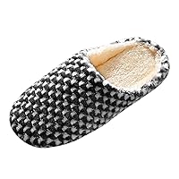 Womens Fuzzy House Slippers Soft Plush Ladies Slippers Home Warm Cotton Slippers Winter Fashion Cute Half Pack Warm Cute Animal Slippers for Women