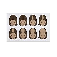 Posters Hair Salon Poster Hair Loss Poster Hair Salon Poster Hairdressing Hair Transplant Hospital Poster Canvas Painting Posters And Prints Wall Art Pictures for Living Room Bedroom Decor 08x12inch(