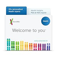 Health-only Service - DNA Test with Personal Genetic Reports - Health Predispositions, Carrier Status & Wellness Reports - FSA & HSA Eligible (Before You Buy See Important Test Info Below)