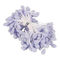 Purple Artificial Flower Stamens, Faux Flower Stamens Cherry Stamen Berries Bundle for DIY Crafts Wedding Party Decoration,23