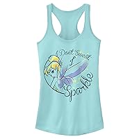 Disney Women's Tinker Bell Sparkle Magic Slim Fit, Scoop Hem Racerback Tank