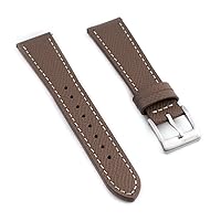 Full Grain Leather Watch Strap - Quick Release Watch Band Replacement - Epsom Leather Watch Band for Men and Women 19mm 20mm 21mm 22mm