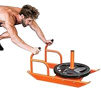 VEVOR Weight Training Pull Sled, Fitness Strength Speed Training Sled, Steel Power Sled Workout Equipment for Athletic Exercise and Speed Improvement