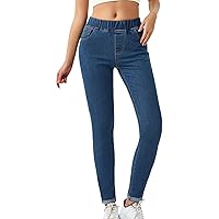 Women's Denim Stretchy Jeans Comfy Trendy Western Curvy Skinny Denim Pants Elastic Shaping 2024 Soft Butt Lifting Mom