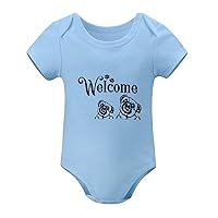 Newborn Outfit Welcome Dog Infant Bodysuit Animal Gift Newborn Bodysuit Baby Gift Baby Clothing Blue 3 Months
