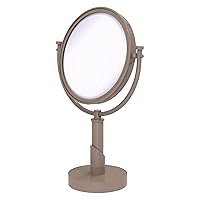 Allied Brass TR-4/4X-SHB Tribecca Collection 8 Inch Vanity Top Make-Up Mirror 4X Magnification, Shaded Beige