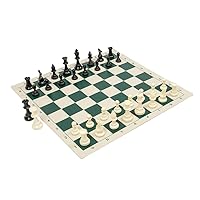 Heavy Tournament Triple Weighted Pieces and Board - Forest Green
