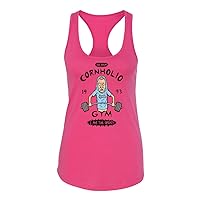 Cornholio Gym Ladies Racerback Tank Top