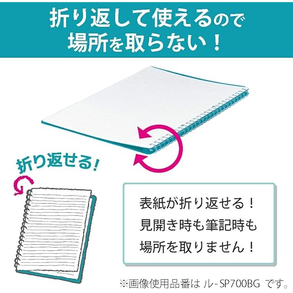  Kokuyo Campus Smart Ring Binder, B5 Light Pink Binder Notebook  Up to 25 Sheets 26 Holes Slim Binder Folder with 10 Extra Campus Sarasara  Loose-Leaf Paper for Work, Study and