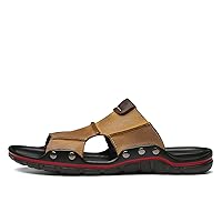 flip flop,Fashion flip flops Men Slippers Home Sandals Leather Print Men Summer Shoes