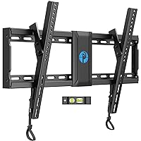 Pipishell Tilting TV Wall Mount - Adjustable for 37-82 inch TVs up to 132 lbs, Low Profile with Pull Cords, Sturdy Bracket for Flat or Curved TVs, Max VESA 600x400mm