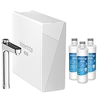 Waterdrop X12 Reverse Osmosis System with Waterdrop LT1000PC ADQ747935 Refrigerator Water Filter and Air Filter, Replacement for LG® LT1000P®, Bundle