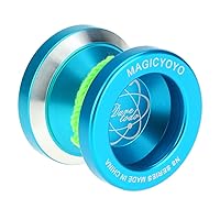 N8 Metal Yoyo,HUIOP Professional N8 Aluminum Alloy Metal Yoyo 8 Ball KK Bearing with Spinning String for Blue