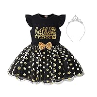Toddler Kids Baby Girls Birthday Princess Outfits Vest Sleeveless Shirt Polka Dots Mesh Tulle Tutu Skirt Set 3Pcs